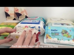 Disposable Gentle Eco Baby Water Wet Wipes Cleaning 80PCS Bags OEM GSM Wipes