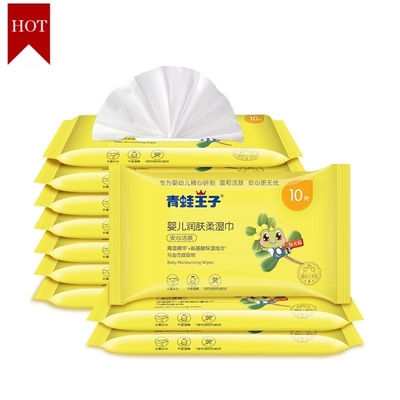Organisches Baby wischt des reinen Wasser-10PCS biologisch abbaubares nicht Gewebe Unscented ab