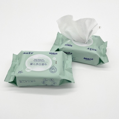 Biologisch abbaubares ursprüngliches Baby-Abwischen Wegwerf- 100% reine Baumwolle-Waterwipes