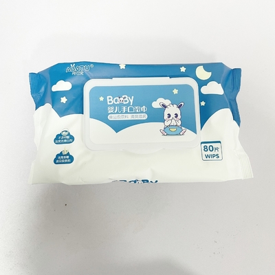Biologisch abbaubares ursprüngliches Baby-Abwischen Wegwerf- 100% reine Baumwolle-Waterwipes