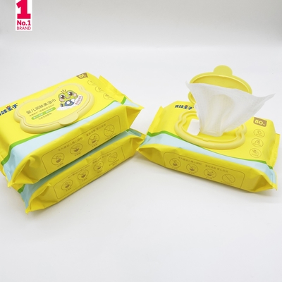 Empfindliches neugeborenes Baby-Baumwollwasser wischt biologisch abbaubares Unscented ab