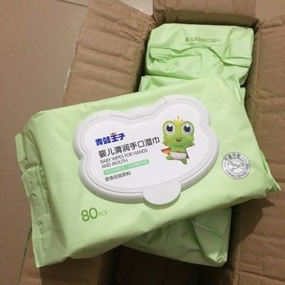 Karikatur-Art-verpackte organische empfindliche Haut-Baby-Feuchtpflegetuch-Gewohnheit 1 zu 100pc