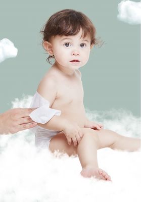 Freie Beispielbaby wischt empfindliches Baby-Abwischen für neugeborenes biologisch abbaubares Unscented ab