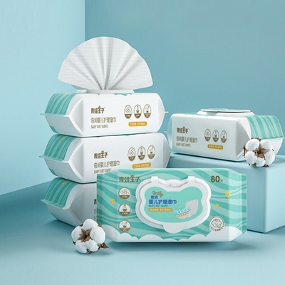 Eingebrannter Aufkleber Unscented-Baby wischt 99 9 Wasser empfindliche WegwerfHautpflege ab