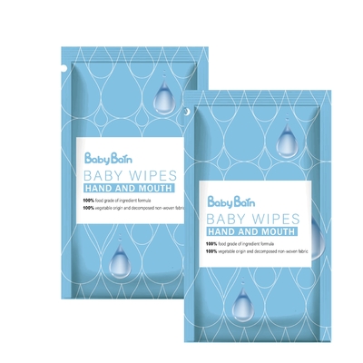 Organisches 99% Wasser-biologisch abbaubare Bambusfaser-Baby-Feuchtpflegetücher für empfindliche Haut
