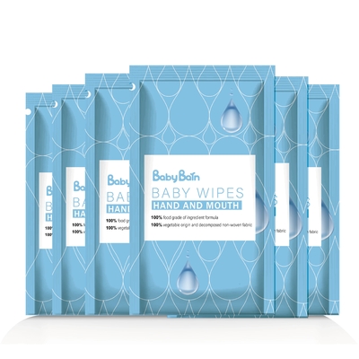 Organisches 99% Wasser-biologisch abbaubare Bambusfaser-Baby-Feuchtpflegetücher für empfindliche Haut