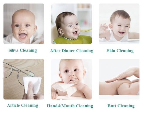 25 Reines Wasser Umweltfreundliches biologisch abbaubares Bio-Baby-Feuchttuch für alle Altersgruppen