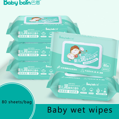 Natürliche Bio-Baby-Feuchttücher aus 99 % Wasser aus Bambusfasern für empfindliche Haut
