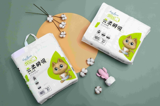 Japan Einweg-Babywindel Kleinpackung Prima Größe 2 Kostenlose Probe Klasse A