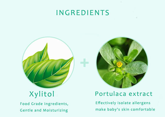 Baby-Scheunen-Wasser-Reinigungsabwischen Spunlaced nichtgewebtes weiches organisches