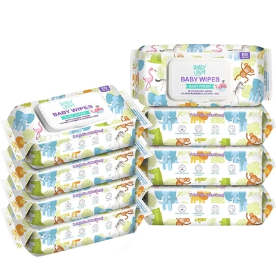 Organische materielle Wegwerfreinigung Baby-Feuchtpflegetücher Spunlace Chinas