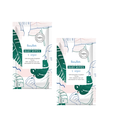 Kundengerechter Hypoallergenic Baby-Körper Unscented Flushable, der nass Gewebe-Feuchtpflegetücher säubert