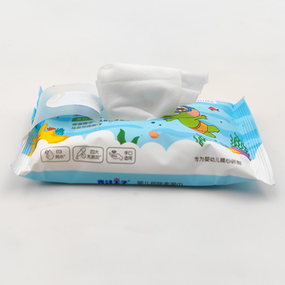 Eigenmarken-freies Beispielnatürliches Gewebe-biologisch abbaubares Baby-Wegwerfwasser-nass Reinigungstücher
