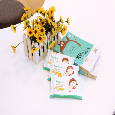 wischt das Säubern von Feuchtpflegetüchern 10pcs für materielles weiches Baby Baby Spunlace Soem-Probe frei ab