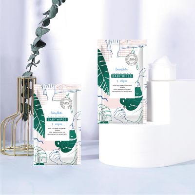 Kundenspezifische Wegwerf-Seidenpapier-Baby-starke Feuchtpflegetücher Spunlace nicht gesponnene nass