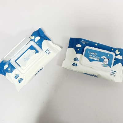Babyfeuchtpflegetücher organin des natürlichen Gewebes 100ct biologisch abbaubares freshable