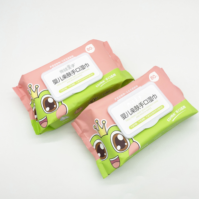 Babyfeuchtpflegetücher organin des natürlichen Gewebes 100ct biologisch abbaubares freshable