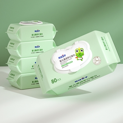 Kundengebundenes natürliches Gewebe-biologisch abbaubares Baby-Wasser-Bambusabwischen Eigenmarke Unscented