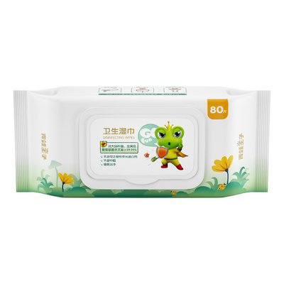 Kundengebundene en gros organische ECO biologisch abbaubare Hygiene-Bambusaloe Vera Baby Cleaning Wet Wipes Spunlace