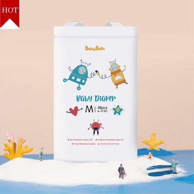 Heißer Baby-Windel-hoher Absorptions-Breathable Film-Wegwerfbaby-Windel Preis des Verkaufs erschwinglicher