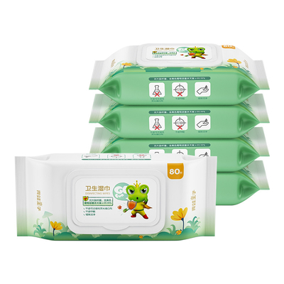 Gesponnene Babys Soems 72pcs nicht interessieren sich alkoholfreien die Baumwollbiologisch abbaubaren Wegwerffeuchtpflegetücher
