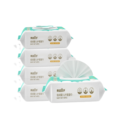 Biologisch abbaubare die Feuchtpflegetücher Unscented wasserbasierten des Babys des Abwischen-Baby-99,9% empfindlich