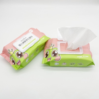 organische Feuchtpflegetücher des Baby-80Pcs mit Plastikkappe Unscent alkoholfrei