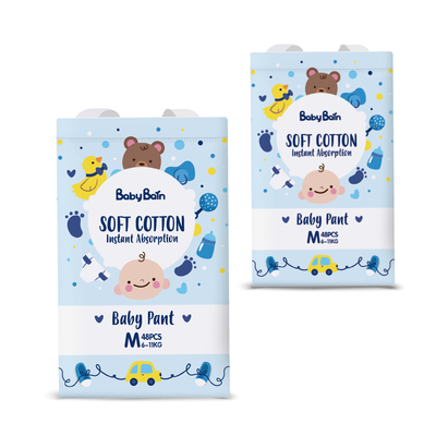 Soem-ODM-Magie-Baumwollwegwerfbaby-Windel Breathable