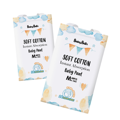 Soem-ODM-Magie-Baumwollwegwerfbaby-Windel Breathable