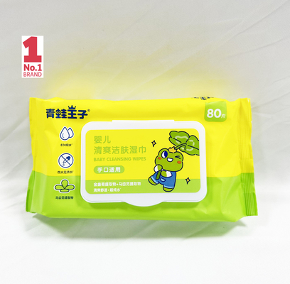 Soem privater Logo Hand Sanitizing Wet Wipes 50pcs ohne Alkohol