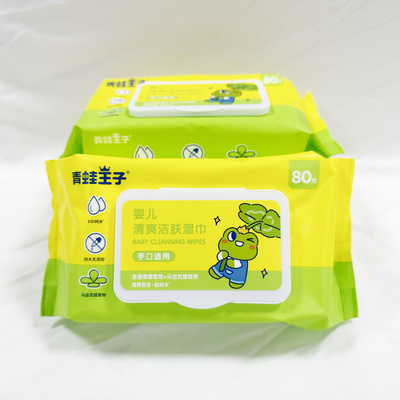 Soem privater Logo Hand Sanitizing Wet Wipes 50pcs ohne Alkohol