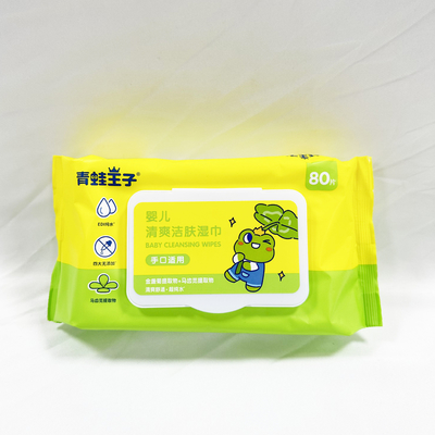 Soem privater Logo Hand Sanitizing Wet Wipes 50pcs ohne Alkohol