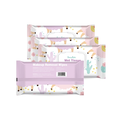 Kundenspezifische Logo Disposable Cosmetic Makeup Remover-Feuchtpflegetücher täglich benutzt für Gesichtsreinigung