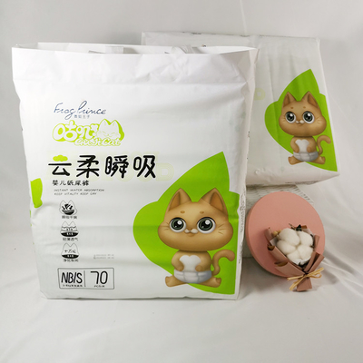 Soem stellen 100 Bambusfaserwegwerfbabynaturwindel-Windelhosen her