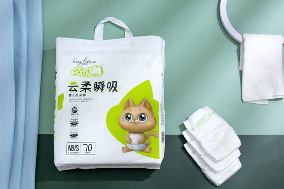 Daipers freie Beispiel-Eco freundliche neugeborene Wegwerf100% biologisch abbaubare Babybambuswindel