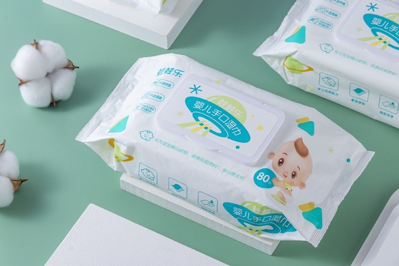 Verdicken Sie natürliches Flushable-Baby-Wasser-Abwischen ohne den Alkohol stark, der für das Säubern Plastik ist