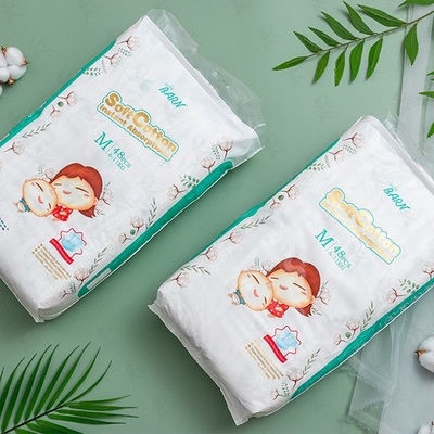 Nette druckende Breathable Rückseitenfolie-Baby-Windel-schnelle Wegwerfabsorption
