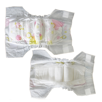 Ultra weiches Baby-Windeln Wegwerfsoem 3D Leakguard weißes ADL schläfriges
