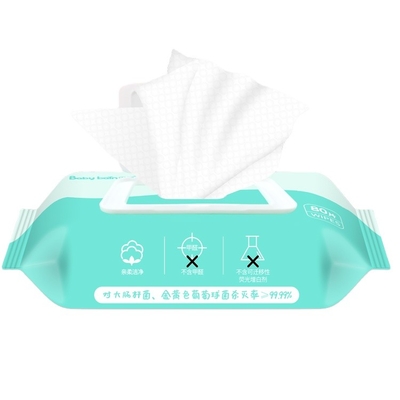 Natürliche befeuchtende freie Feuchtpflegetücher 60pcs Aloe-Vera No Additives Baby Alcohols