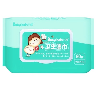 Natürliche befeuchtende freie Feuchtpflegetücher 60pcs Aloe-Vera No Additives Baby Alcohols