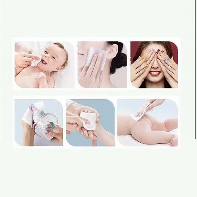 Baumwollnicht gesponnenes trockenes Wegwerfabwischen für Baby-Hautpflege