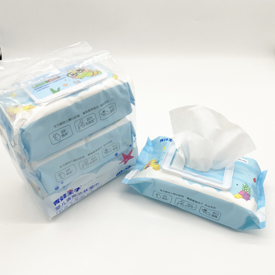 Alkoholfreie organische Hypoallergenic Wegwerffeuchtpflegetücher für Baby enthäuten tägliche Reinigung