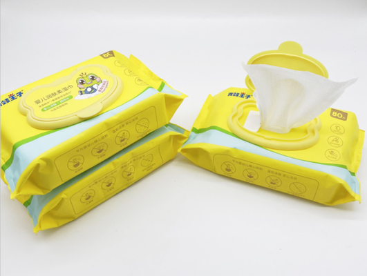 Alkoholfreie organische Hypoallergenic Wegwerffeuchtpflegetücher für Baby enthäuten tägliche Reinigung
