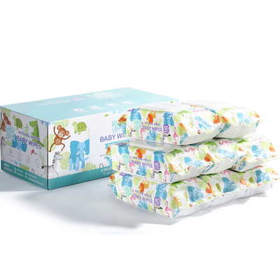 Einzeln Verpackensoem-Entwurfs-Grafik-Wegwerffeuchtpflegetücher für Reinigung