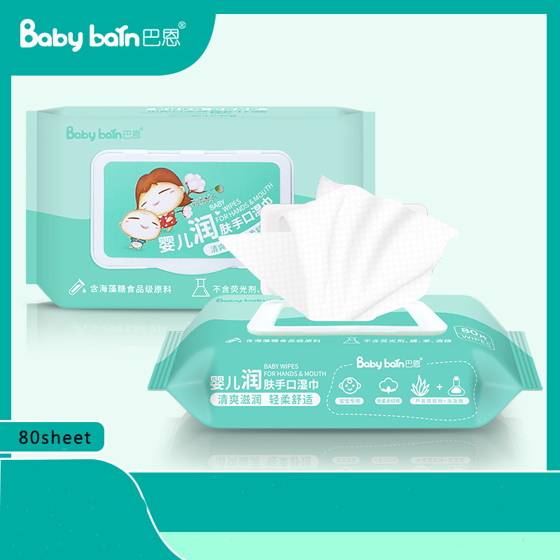 Natürliche Bio-Baby-Feuchttücher aus 99 % Wasser aus Bambusfasern für empfindliche Haut