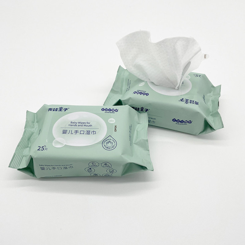 25 Reines Wasser Umweltfreundliches biologisch abbaubares Bio-Baby-Feuchttuch für alle Altersgruppen