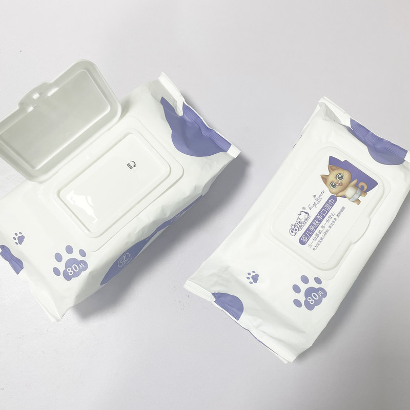 Reines Wasser-biologisch abbaubare nicht Gewebe Unscented-Feuchtpflegetücher 80pcs für Baby-Sorgfalt