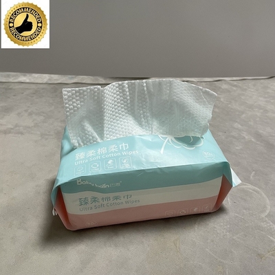 super weiches trockenes gesponnenes Wegwerfabschminktuch des Abwischen-80pcs nicht