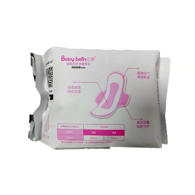 Breathable geflügelte Baumwollcottony freie Damenbinde-Baumwolle 40ml 80ml